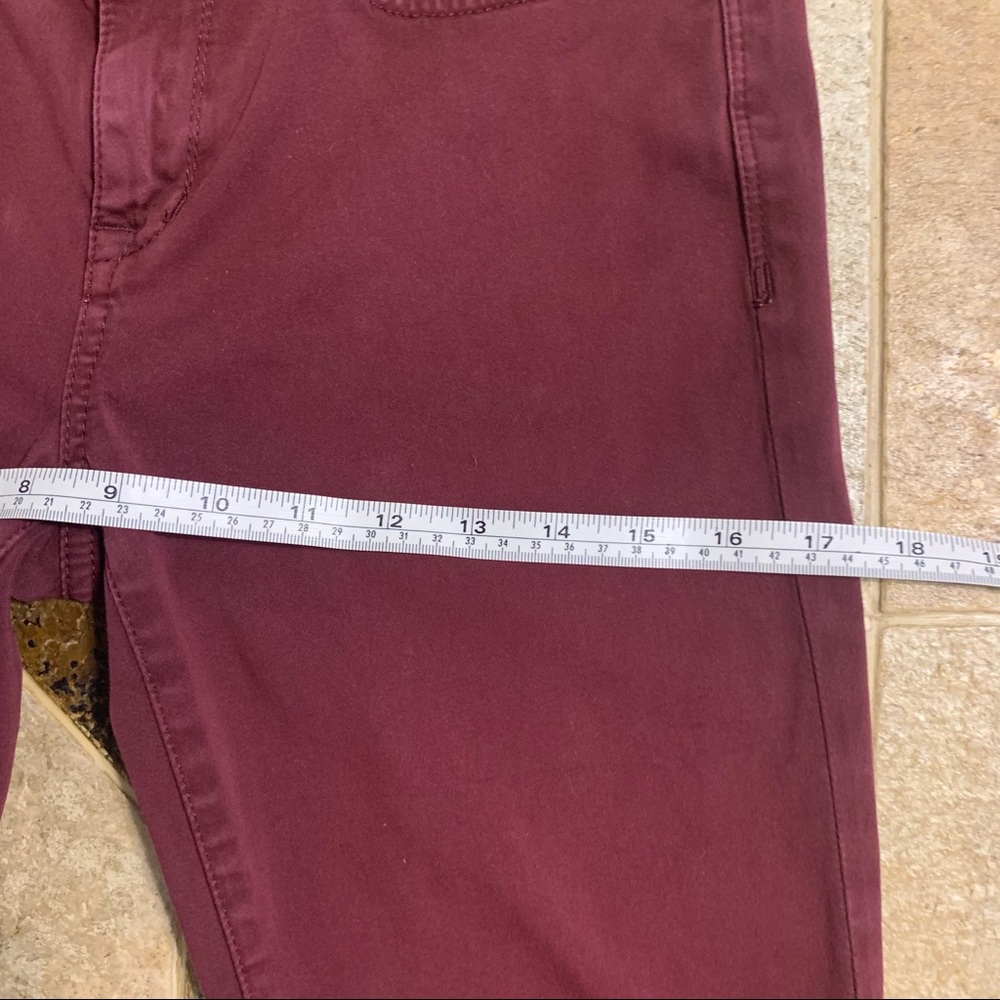 Madewell Skinny Skinny Burgundy Jeans Size 28 - Picture 9 of 14